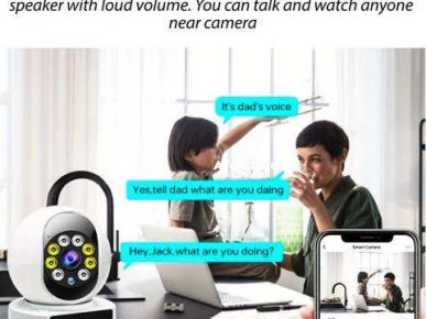 Caméra de visioconférence intelligente WiFi avec écran IPS