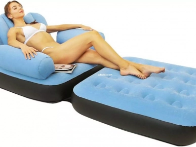 Fauteuil et Lit Gonflable 2 en 1