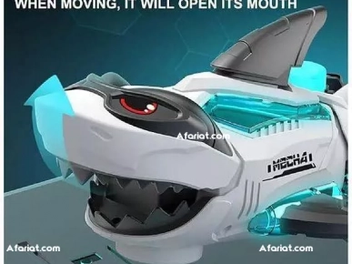 Robot Shark Toy with LED Lights and Music
