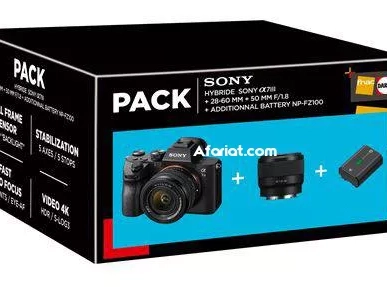 pack Sony alpha7 iii avec 2 objective utilisé quelque fois