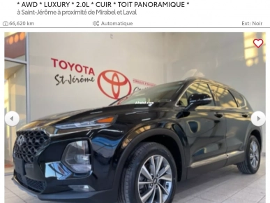 Hyundai Santa Fe 2019 -2.0 L Turbo Hyundai Santa Fe 2019 -2.0 L Turbo