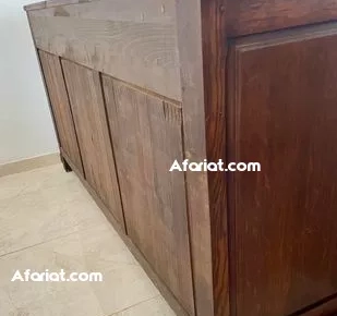 BUFFET BAS 3 PORTES 3 TIROIRS EN BOIS MASSIF