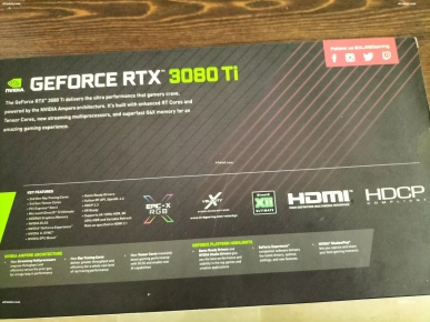 Carte graphique GeForce RTX 3080TI PNY rbg 16g ram