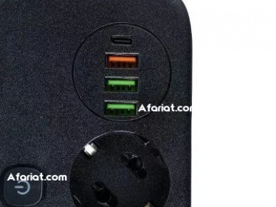 Multiprise intelligent 6EN1 Avec interrupteur et Sécurité Enfant