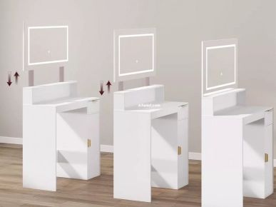 Coiffeuse moderne avec miroir LED