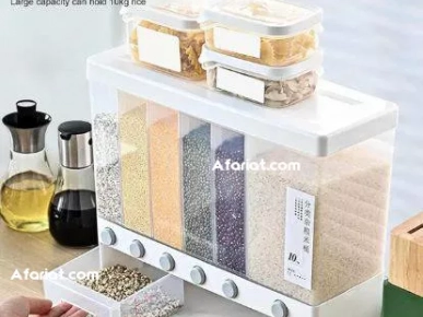 Distributeur Cereales Mural Etanche pour Aliments Secs 10 litres