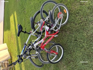 trois vélos en bon état