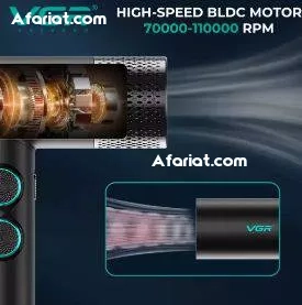 Kit de coiffure professionnel VGR 4 en 1 avec mallette