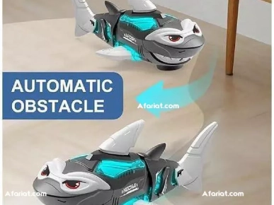 Robot Shark Toy with LED Lights and Music