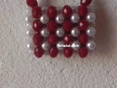 porte clé en perl et cristal
