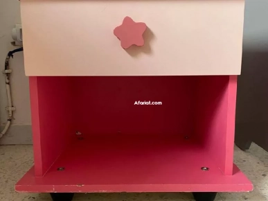 Pack de 5 meubles (2 bureaux, table basse/de nuit, étagère mural)