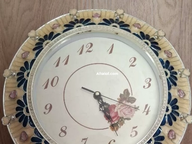 Horloge murale décorative en quartz - État neuf