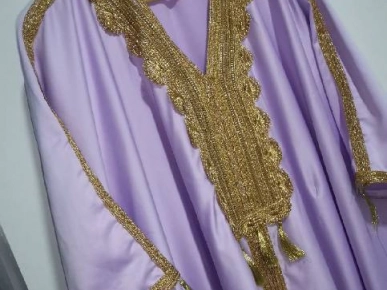 caftan traditionnel violet