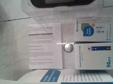 Compteur de glycémie, Kit de test du diabète,avec 50 bandelettes