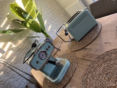 Ensemble machine à café + grille pain vintage Ensemble machine à café + grille pain vintage