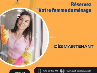 une femme de ménage à la journée à Ben Arous une femme de ménage à la journée à Ben Arous