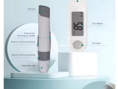 Compteur de glycémie, Kit de test du diabète,avec 50 bandelettes