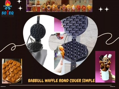 bubble waffle rond cœur bubble waffle rond cœur