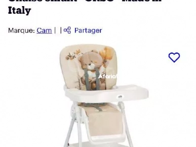 chaise haute bébé