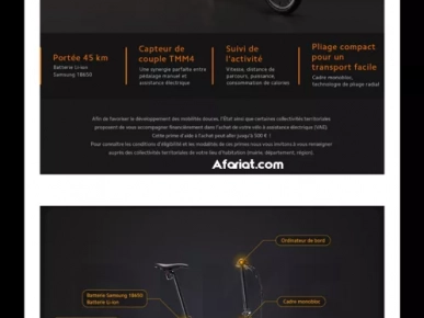 vélo électrique pliable mi smart