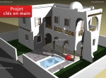 Annonce d'Offre catégorie Maison à Djerba - Houmt Souk région de Médenine: A VENDRE UN PROJET D UNE VILLA AVEC ÉTAGE A DJERBA 