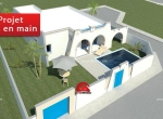 Annonce d'Offre catégorie Maison à Djerba - Houmt Souk région de Médenine: UN PROJET D UNE VILLA STYLE DJERBIEN A  DJERBA 