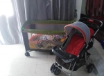 Annonce d'Offre catégorie Autre immobilier à Carthage région de Tunis: Poussette et lit pour bébé 