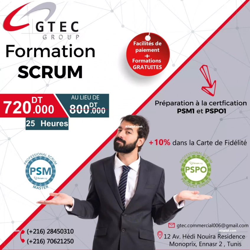 Formation Scrum : Préparation PSM I & PSPO I