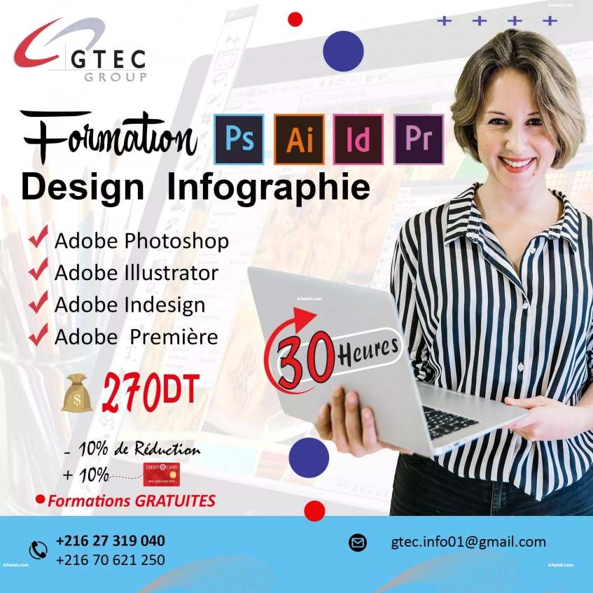 Promotion ; Formation Design infographie // GSM: 27 319 040