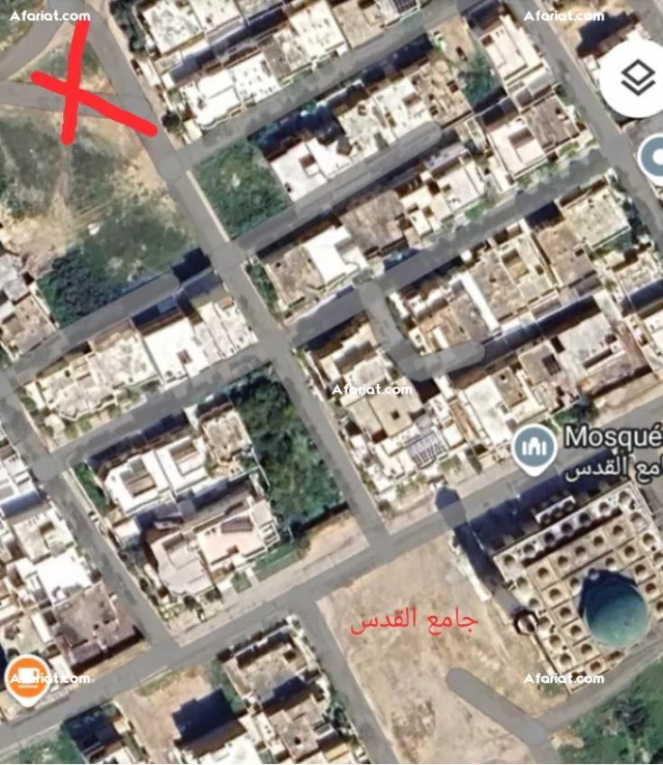 terrain sur 3 façades a Nabeul dar chaabane lido plage