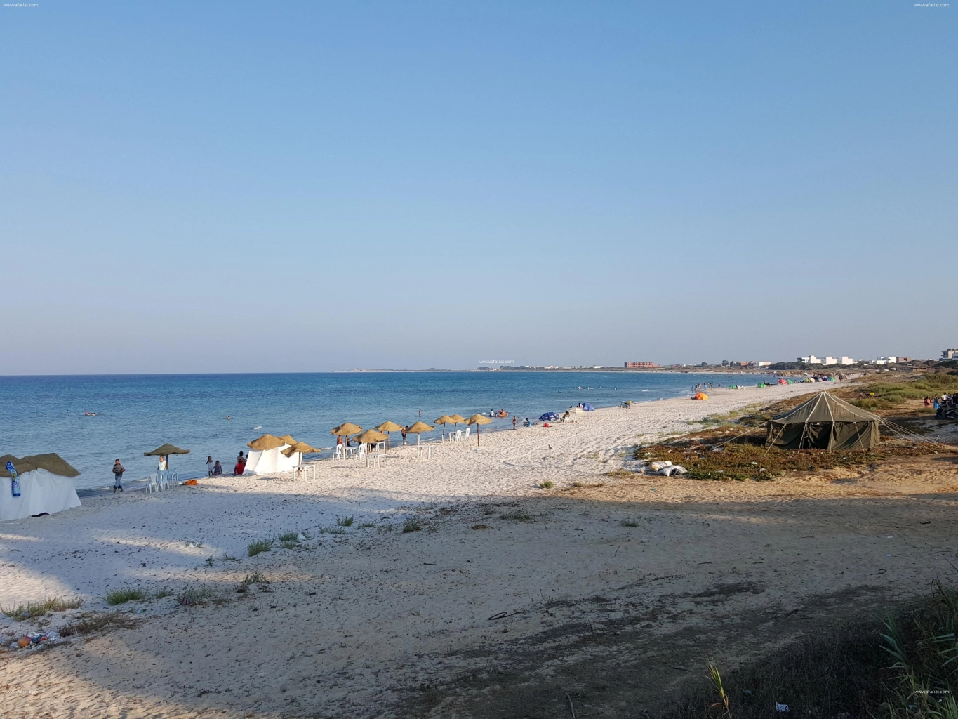 Terrain au bord de la mer