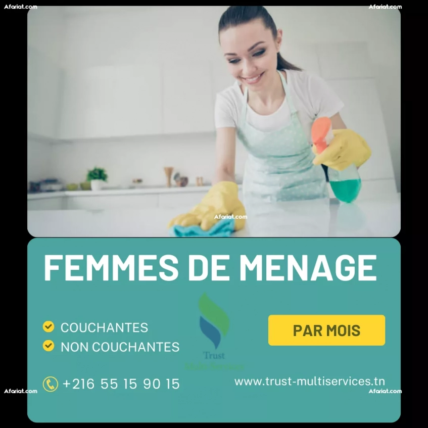 FEMME DE MENAGE COUCHANTE A RADES