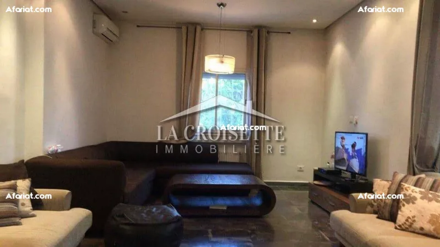 Rez-de-chaussée de villa meublé S+3 avec jardin MRCL0002