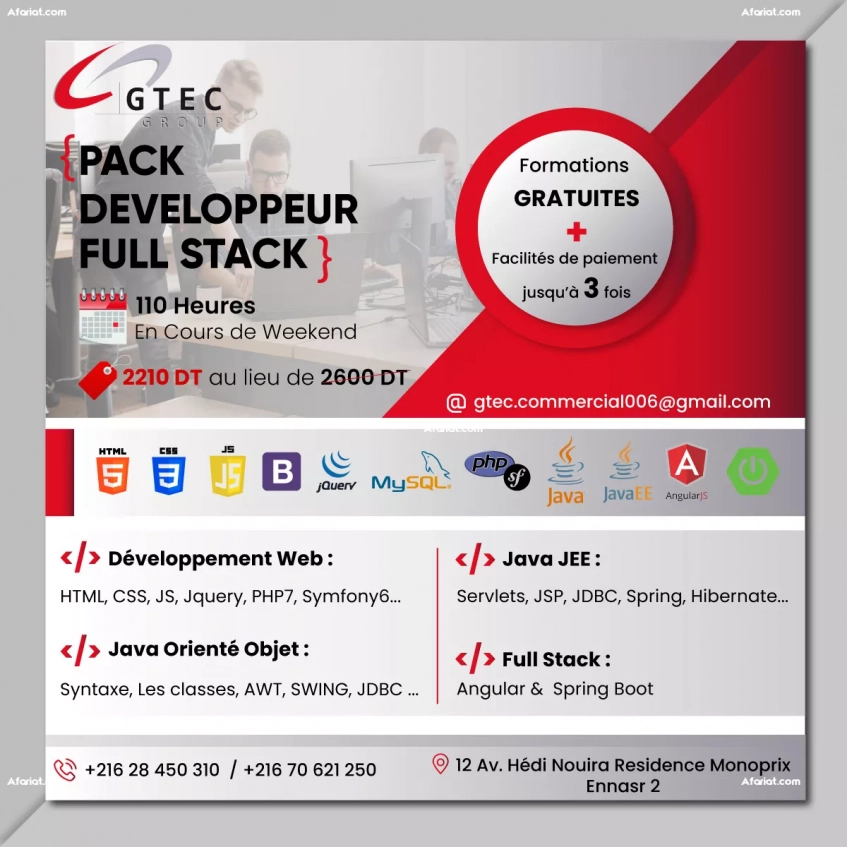 Pack Formation Développement Fullstack
