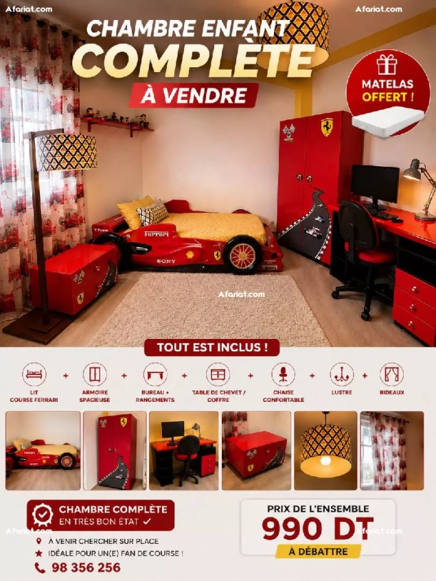 chambre pour enfants Ferrari