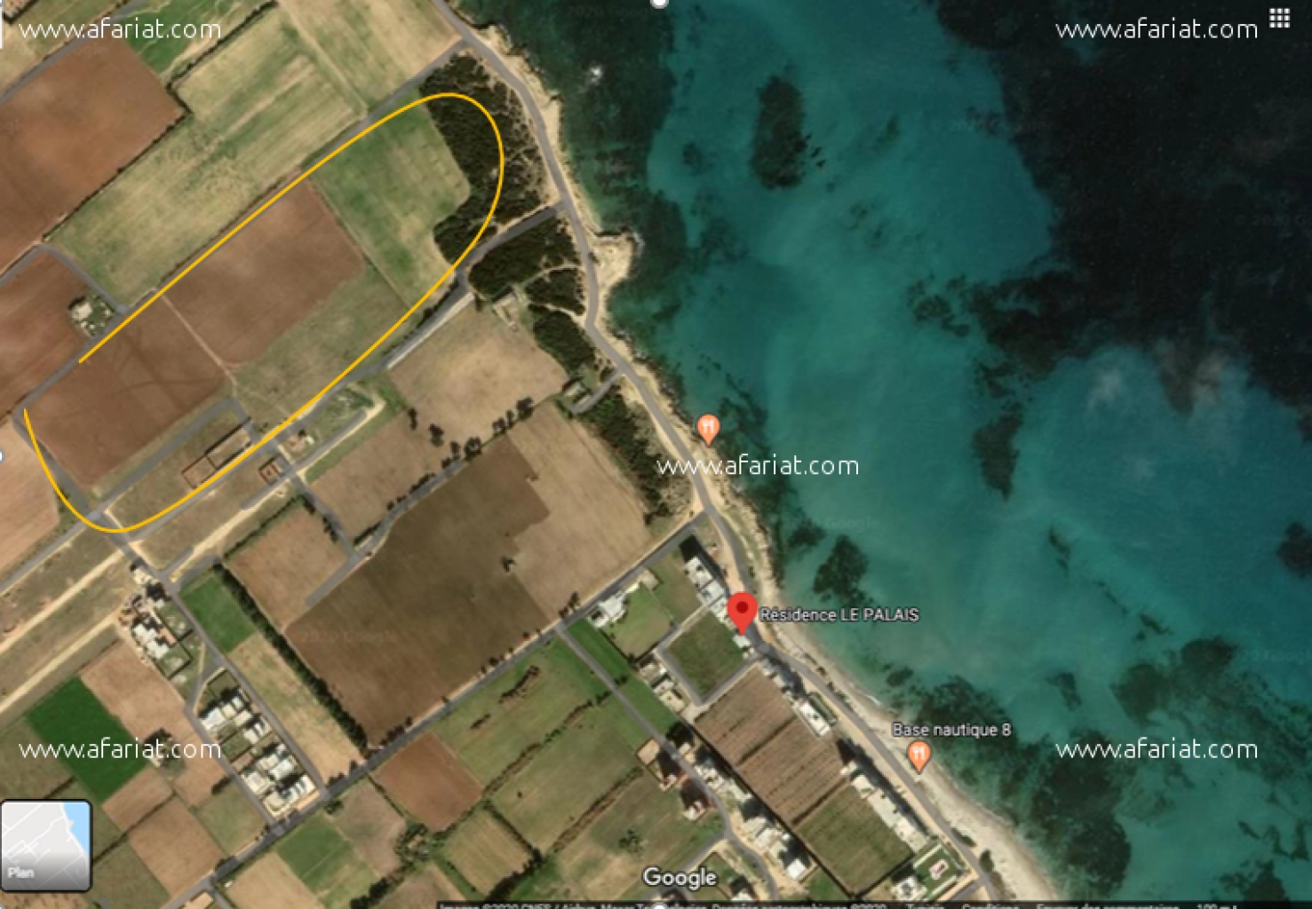 offre de vente des lots a plage dar alouche kélibia