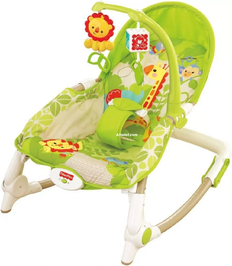 Transat balançoire vibrant et musical   2en1marque Fisher price