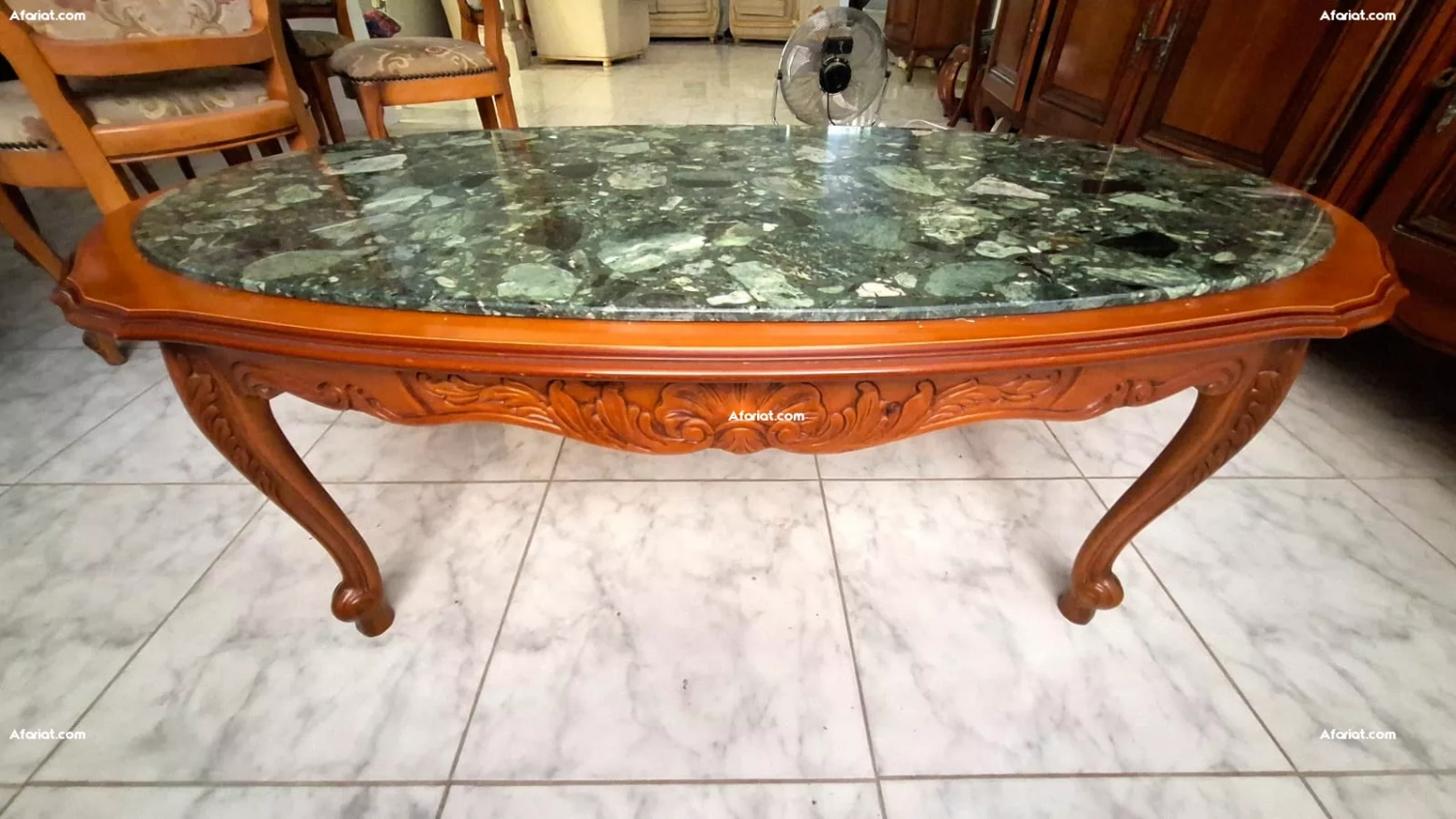 Lot complet mobilier intérieur – Canapé cuir+table bois+buffet...