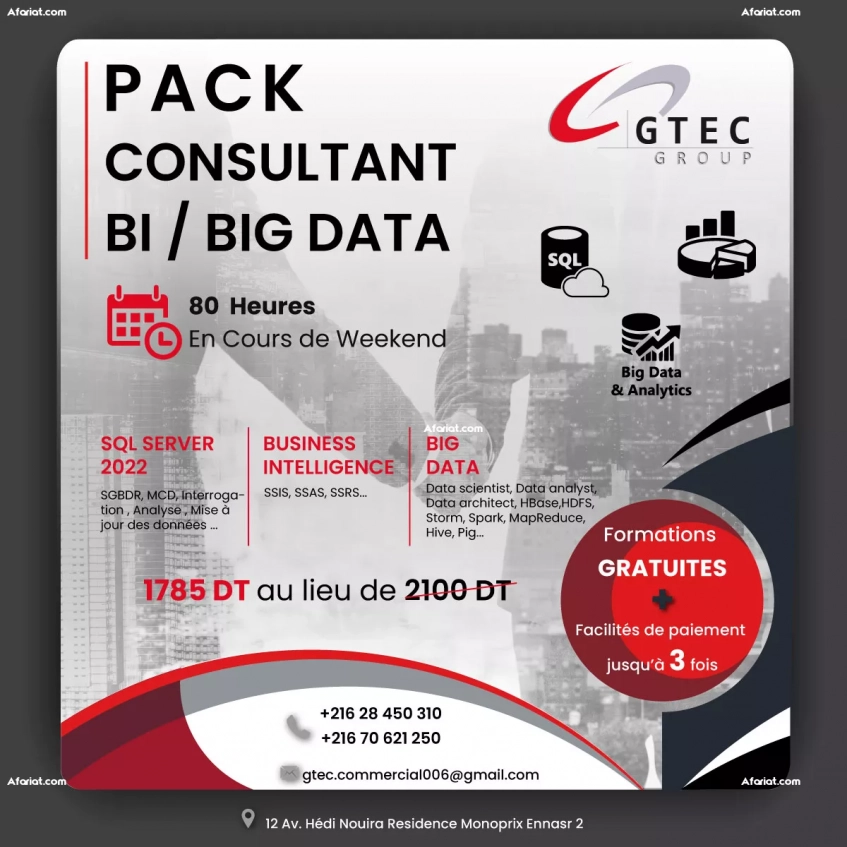 Pack de formation Business Intelligence & Big Data