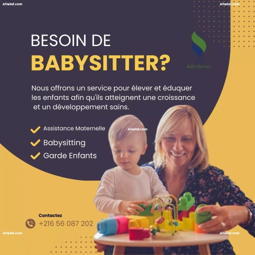 Besoin d’une Baby-sitter à domicile A BOUMHEL?