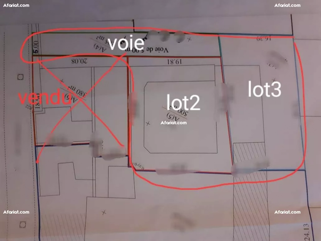 à vendre terrain la marsa cite Riadh