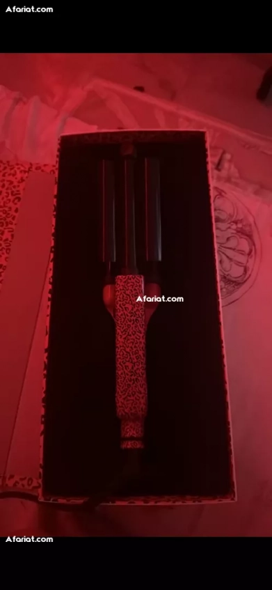 Juicy Hot Pink Cheetah Tourmaline Crimper 22 mm