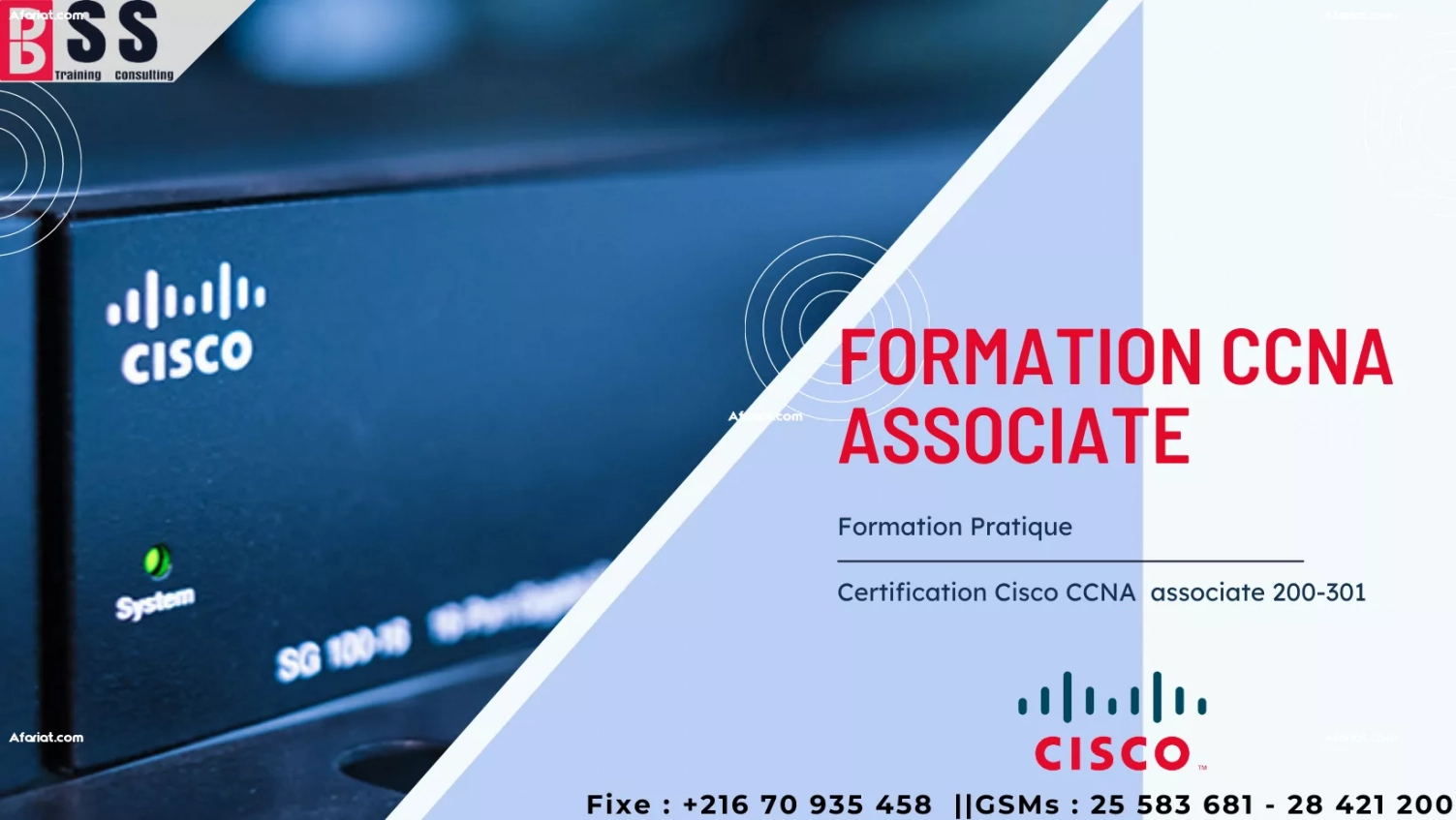 Formation 100% Pratique Préparation au Certification CISCO CCNA