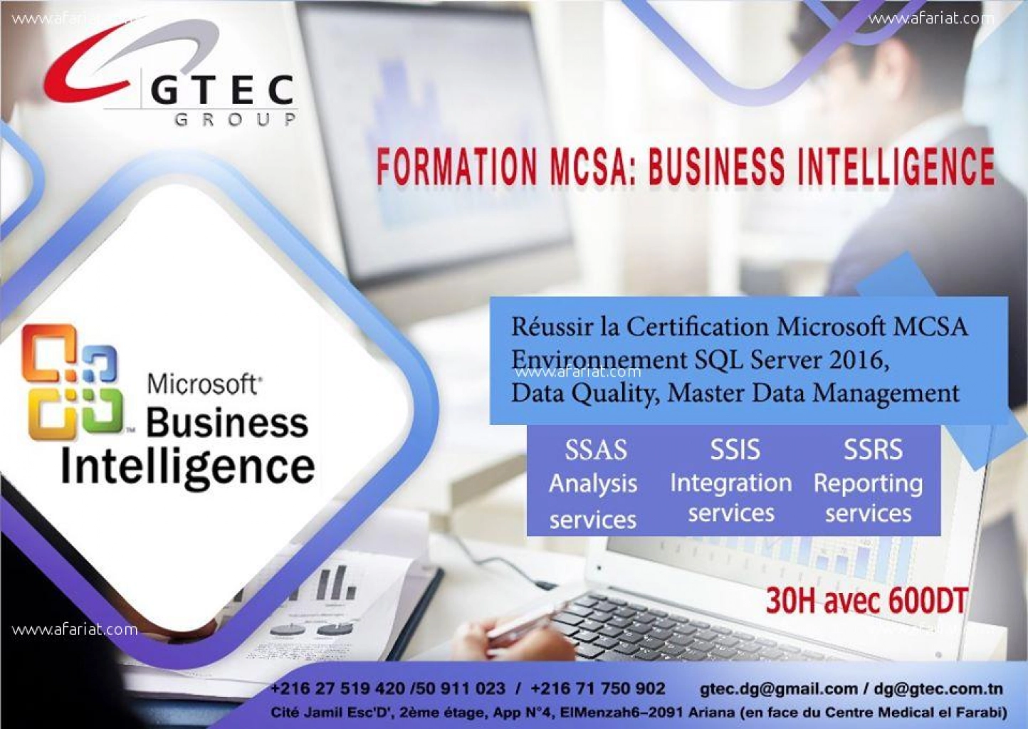Formation professionnelle en business Intelligence