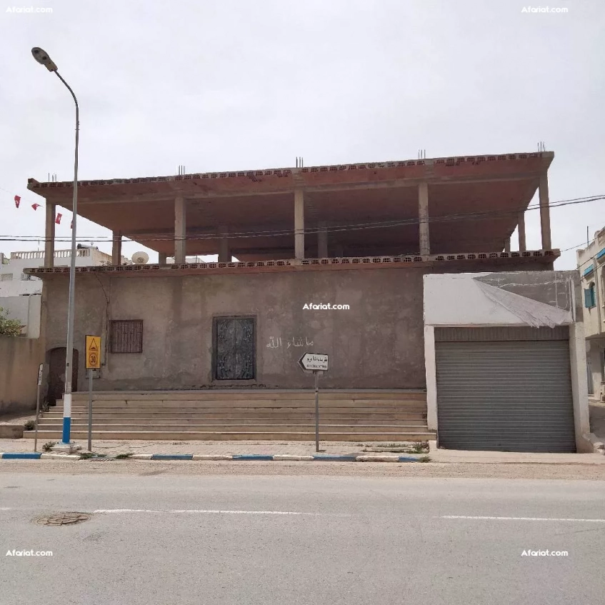 منزل 600 متر بشط مريم سوسة قرب البحر