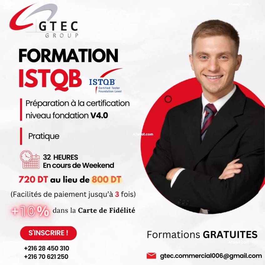 Formation ISTQB Foundation Level V4.0 + Pratique