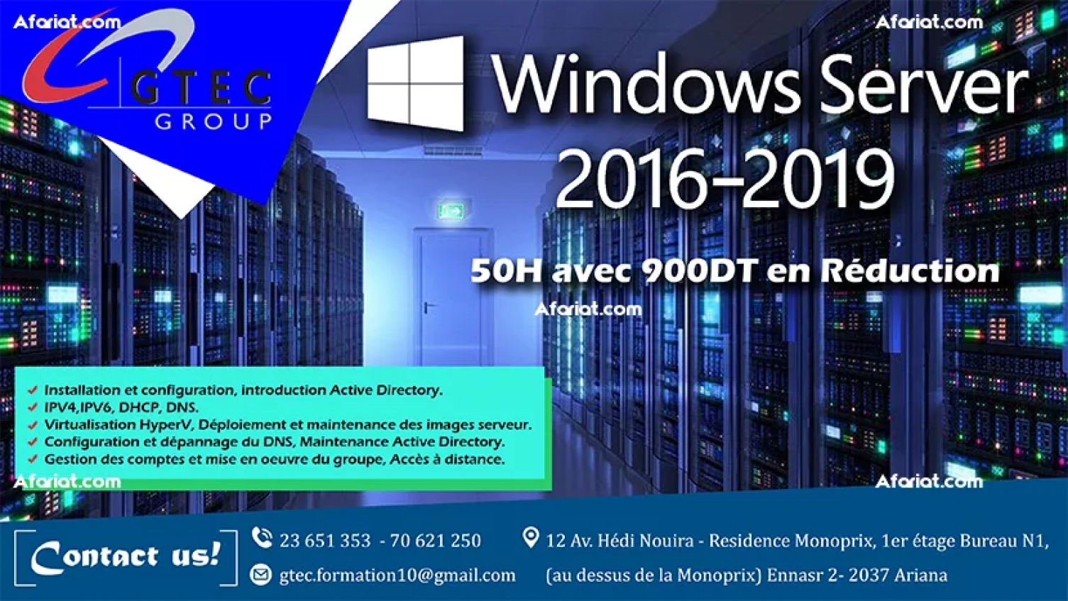 Formation  Windows Server 2016-2019