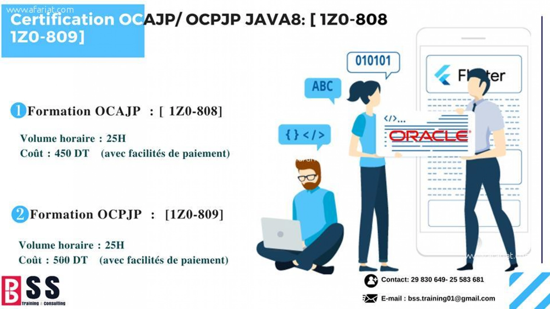 Certification OCAJP / OCPJP JAVA8: [ 1Z0-808, 1Z0-809]