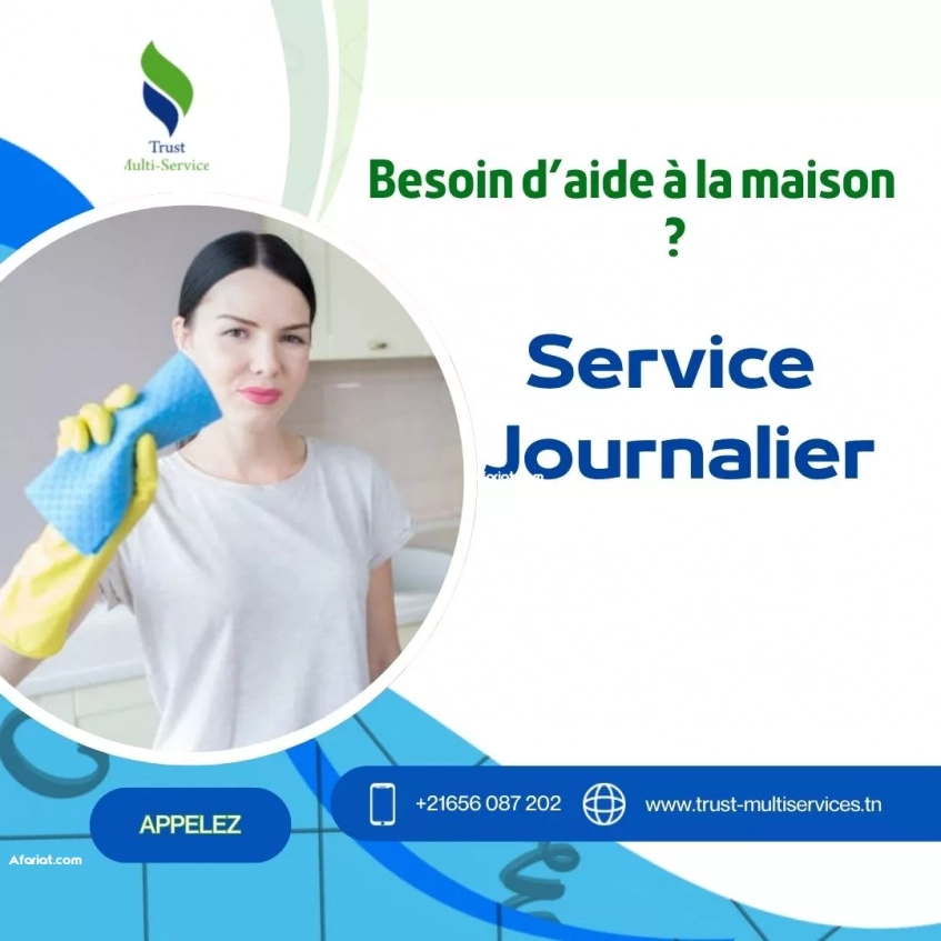 Votre maison propre - femme de ménage à la journée A La Goulette