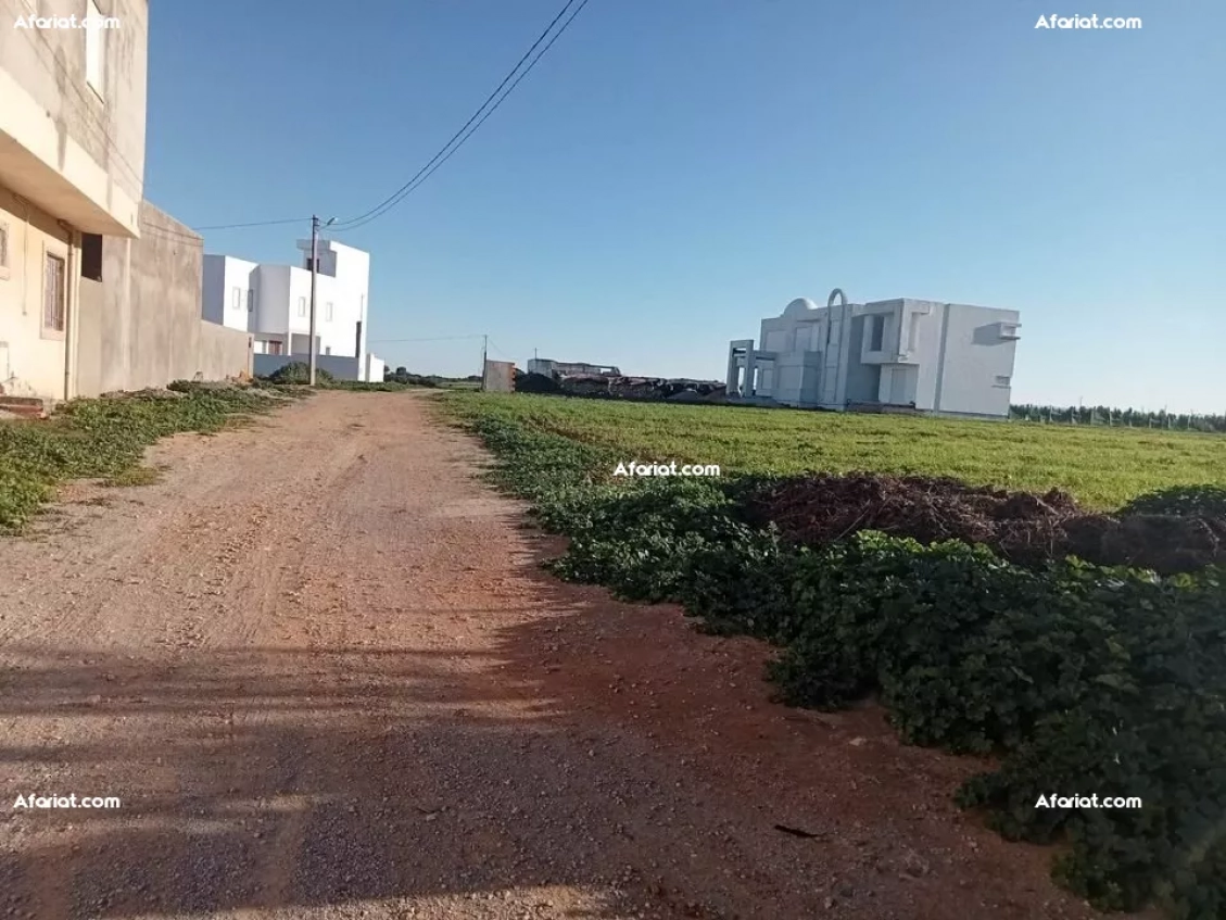 un terrain vue sur mer à dar Allouche avec facilité du paiement